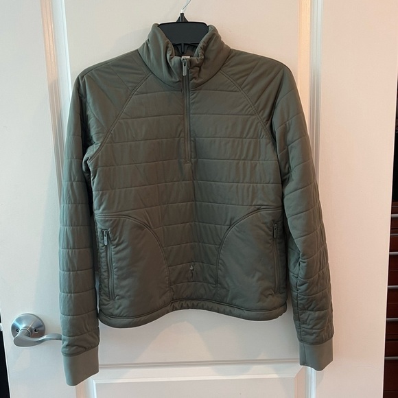 Lululemon Dynamic Movement 1/2 Zip Army Green - Picture 1 of 11